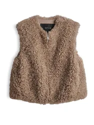 Gilet en fausse fourrure WIKARA camel 34