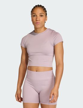 T-shirt Baby Knit Workout Essentials XS Preloved Fig