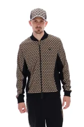 Vigo Geo Pattern Track Top - XS