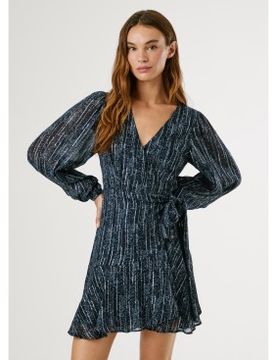 Para mujer. PL9537721 Vestido Maisa (L), Casual, Viscosa, Manga larga