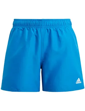 Kids Unisex Classic Badge Of Sport Swim Shorts - Blue Recycled Material - Size 11-12y - adidas performance - FashionsVida