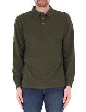 Polo maniche lunghe POLO VERDE OLIVA L