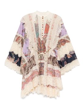 Rhiannon Printed Cotton Mini Dress