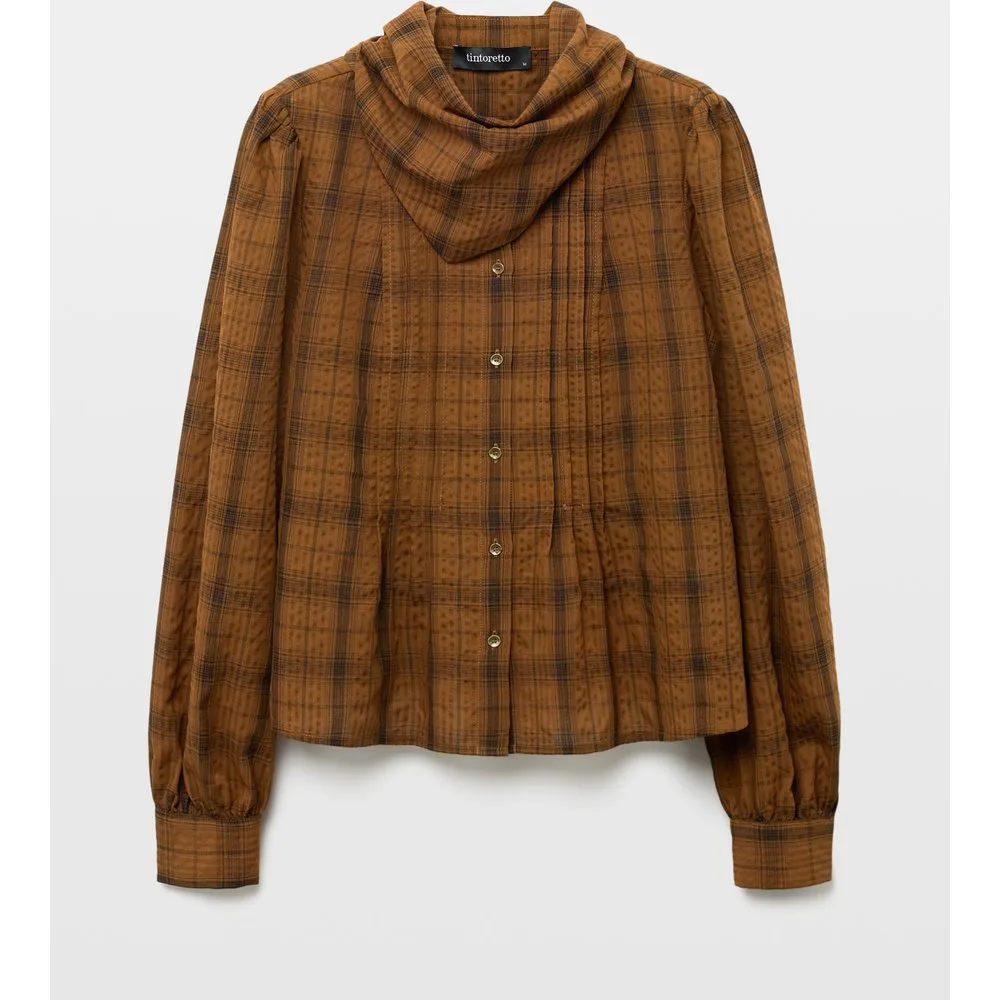 Blusa de mujer cuadros pañuelo - Tintoretto - FashionsVida