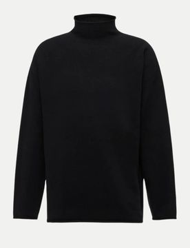 Strickpullover NALON aus Wolle Schwarz S