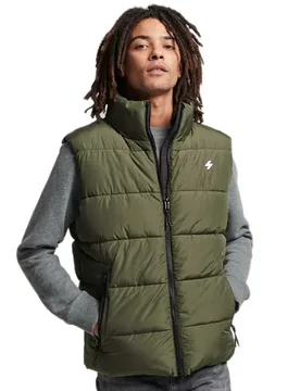 Gilet Sports Dark Moss S Homme - Superdry - FashionsVida
