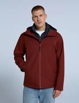 Elements Mens 2. 5 Layer Waterproof Jacket - Red - Animal - FashionsVida