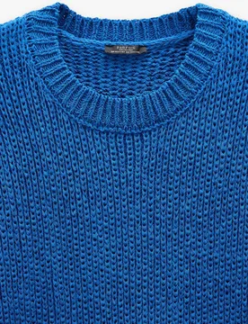 Jersey de mujer de punto de manga corta en liso - Parfois - FashionsVida
