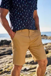 Woods Mens Chino Shorts - Beige - Beige - Size: W38