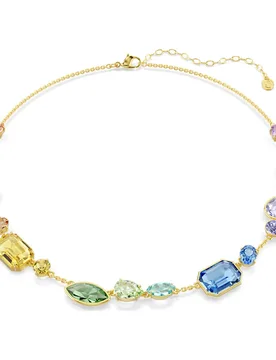 Collana Gema, Taglio misto, Multicolore, Finitura oro 18K OS - Swarovski - FashionsVida