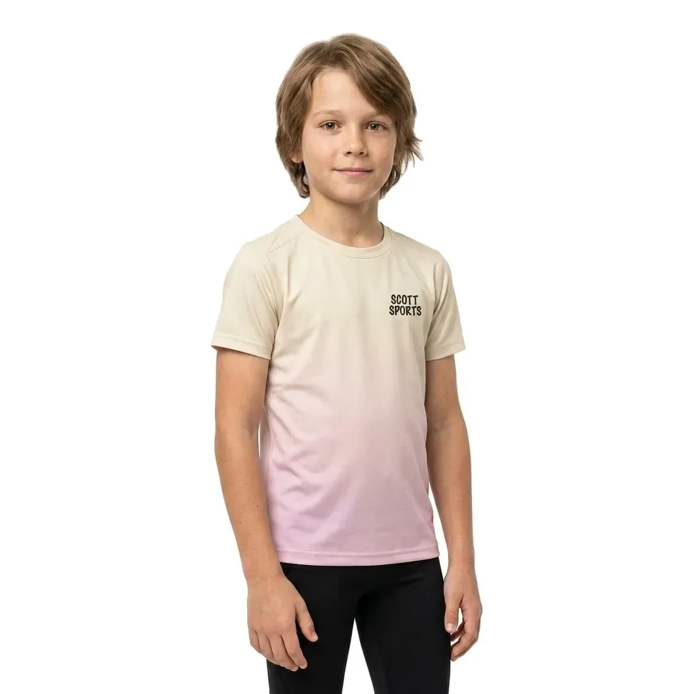 Maglietta A Maniche Corte Defined Dri Bliss Pink / Cotton White - Scott - FashionsVida