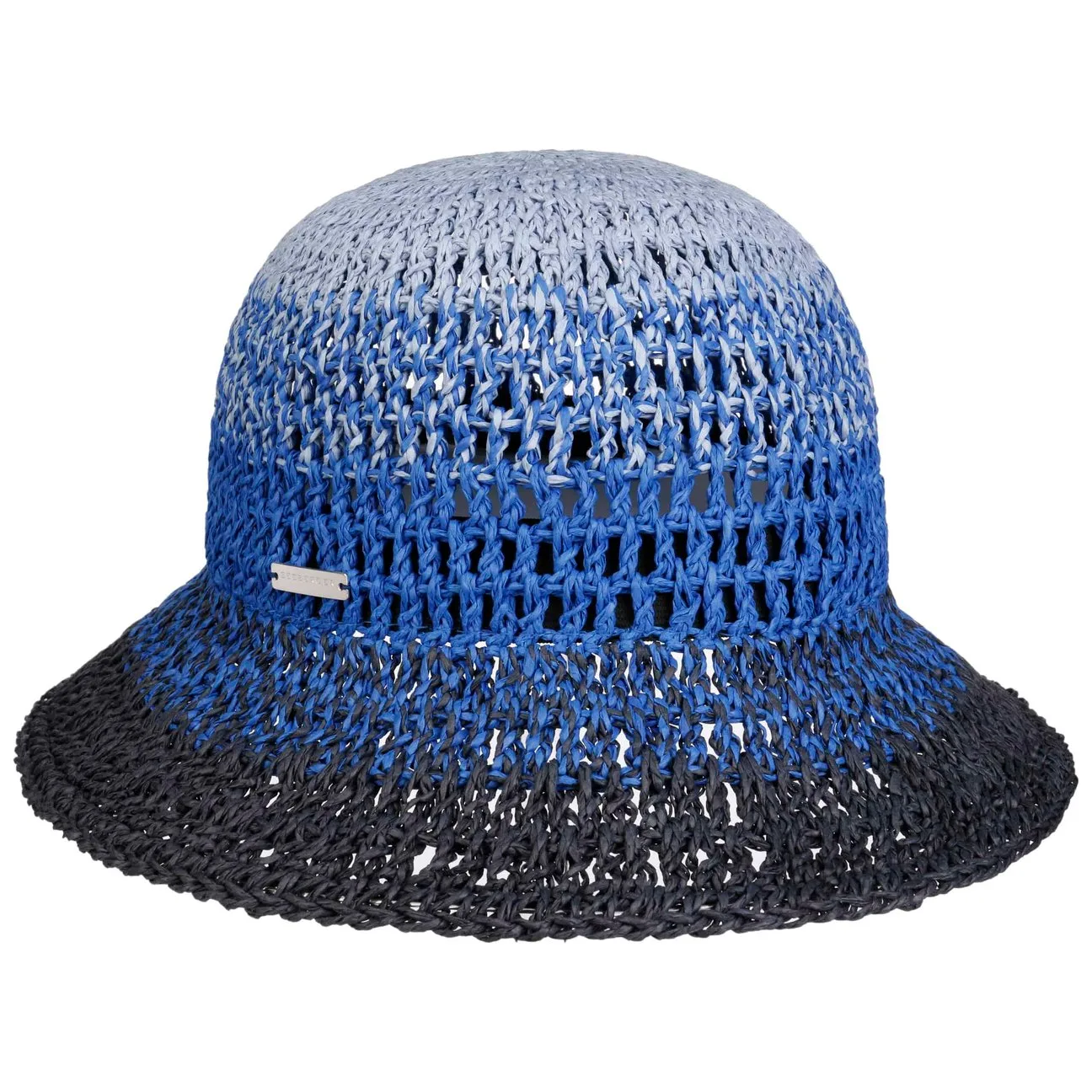 Gradient Colours Cloche Straw Hat by - blue-navy - Damen - Size: One Size - Seeberger - FashionsVida