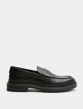 M&S Slip-On Loafers Black male - M&S - FashionsVida