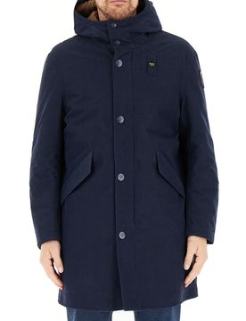 Parka con cappuccio BLU NOTTE M