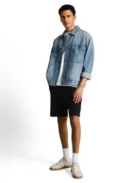 Relaxed structured sweat short male - S - FashionsVida