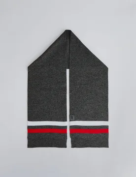 Manchester United Knitted Scarf Grey - Fan Base - FashionsVida