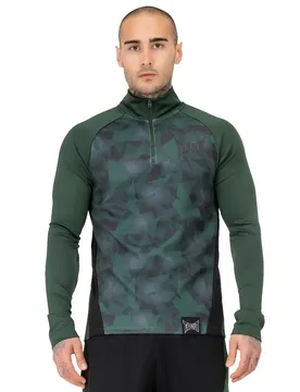 T-shirt à Manches Longues Training Midlayer Green / Black 3XL - TapouT - FashionsVida