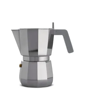 Cafetera exprés Moka 6 tazas gris - Alessi - FashionsVida