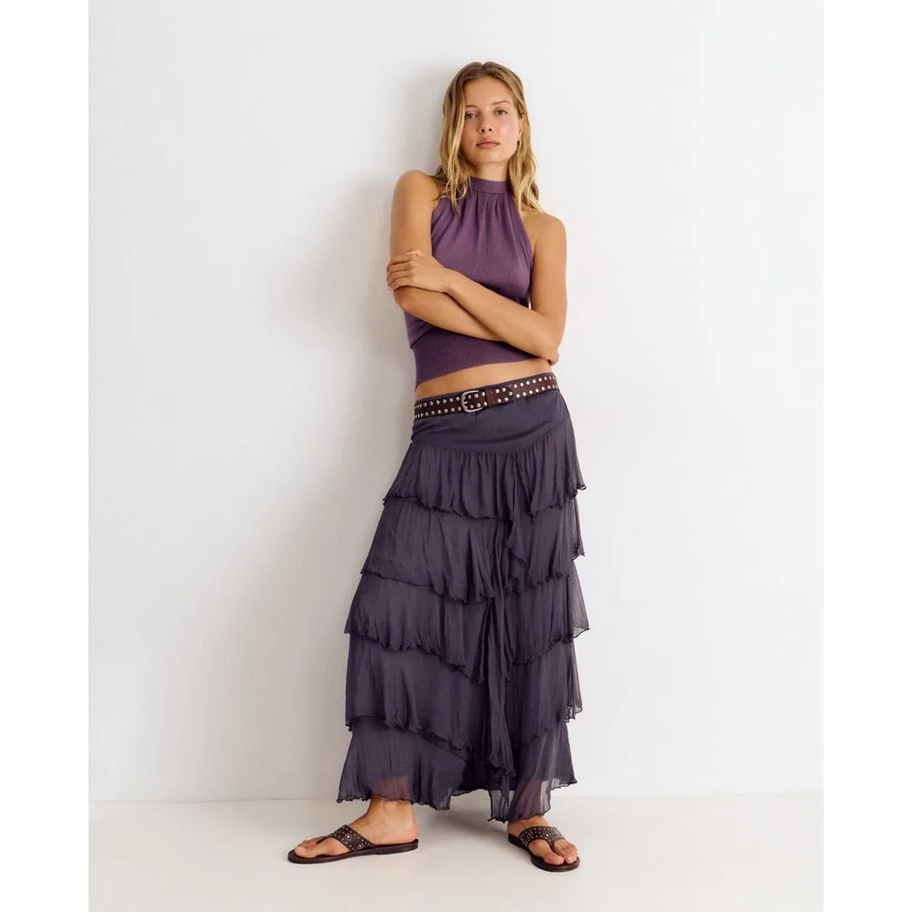 Brownie - Falda larga con volantes - Brownie - FashionsVida