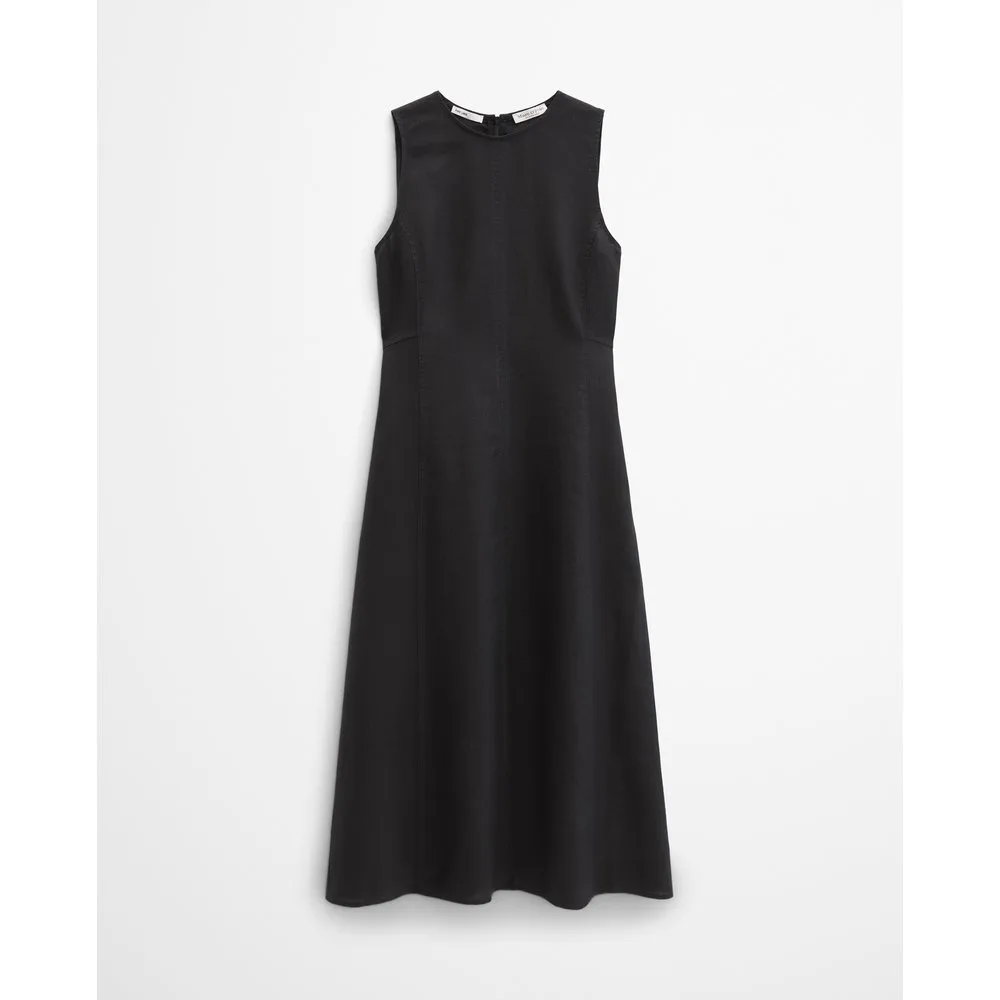 Vestido de lino con forma con cremallera sin costuras - MARC O'POLO - FashionsVida