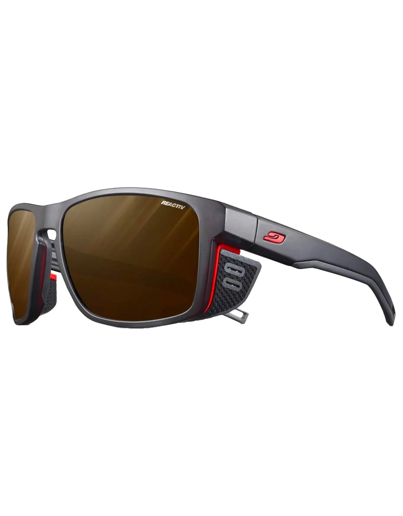 Lunettes de soleil - Shield M Noir/Orange Reactiv 2-4 Polarized - Julbo - FashionsVida