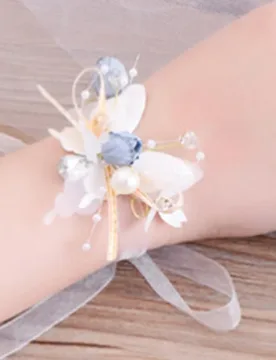 Flower Wrist Corsage Butterfly Bridesmaid Hand Flower for Wedding Prom Girls Bracelet - Aliexpress - FashionsVida