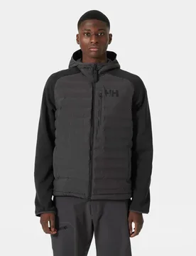 Men's Arctic Ocean Hybrid Insulator Jacket Black M - Ebony Black - Male - Helly Hansen - FashionsVida