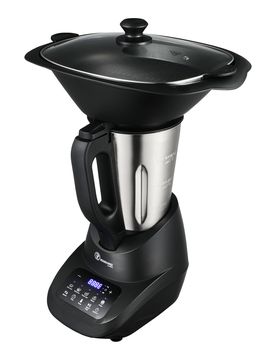 Küchenmaschine mit Kochfunktion "Gusto-Mix" schwarz