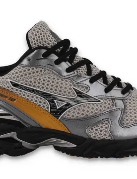 Wave Rider 10 - Sneaker - grau / gold - Herren - Size: 45 - Mizuno - FashionsVida