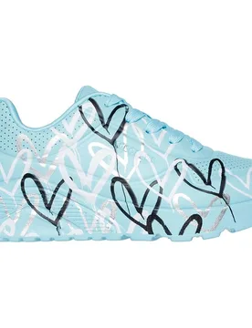 Uno Lite - Metallic Love Kinder Freizeitschuhe, türkis, Größe 31 31 - Skechers - FashionsVida