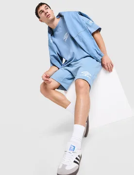 Fleece Shorts - Herren, Blau - male - Size: XXL - Umbro - FashionsVida