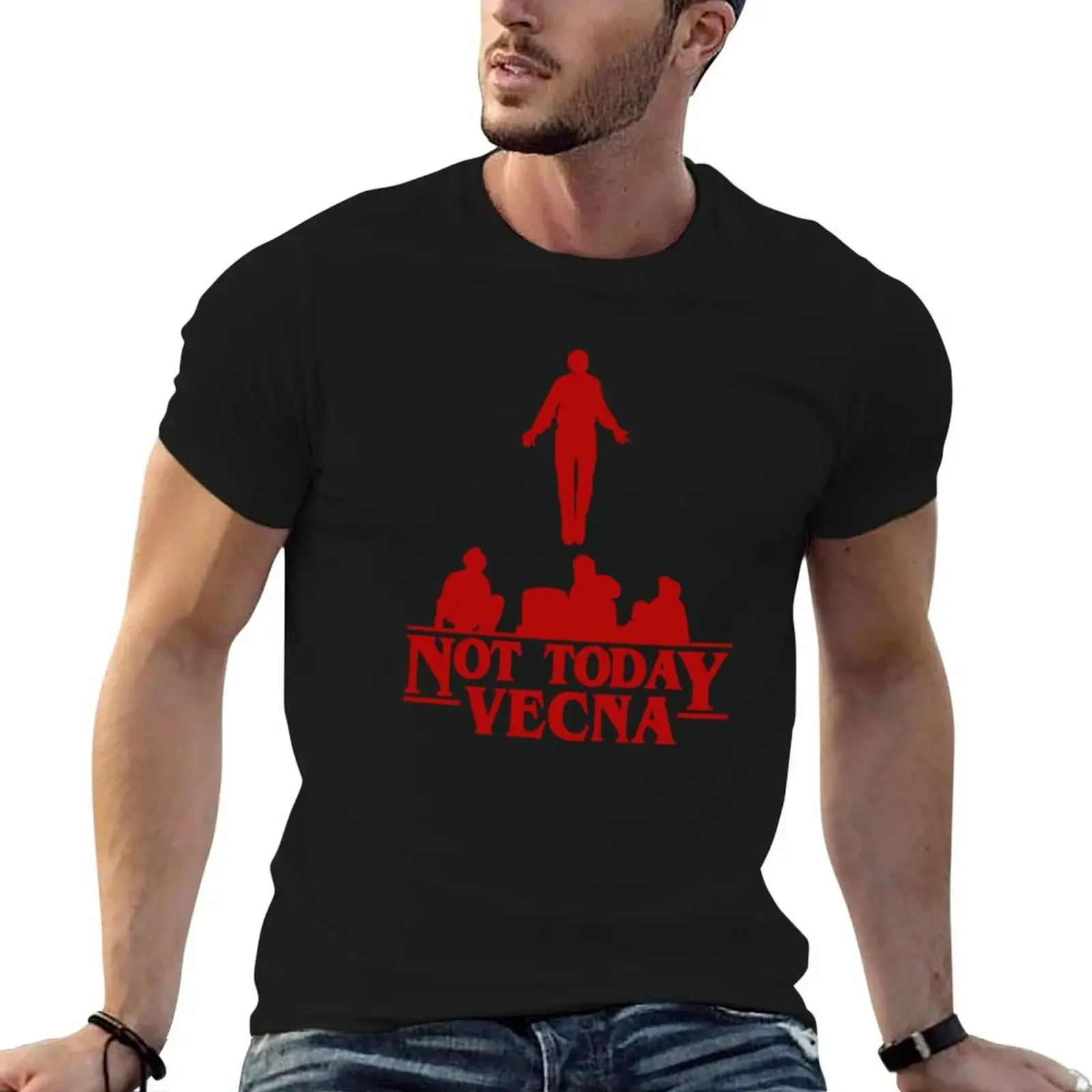 Not today vecna(41) T-Shirt Plus Size Basic Short Sleeve Top - Aliexpress - FashionsVida