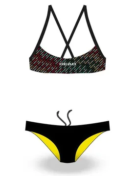 Bikini Team Printed Low - Head Swimming - FashionsVida