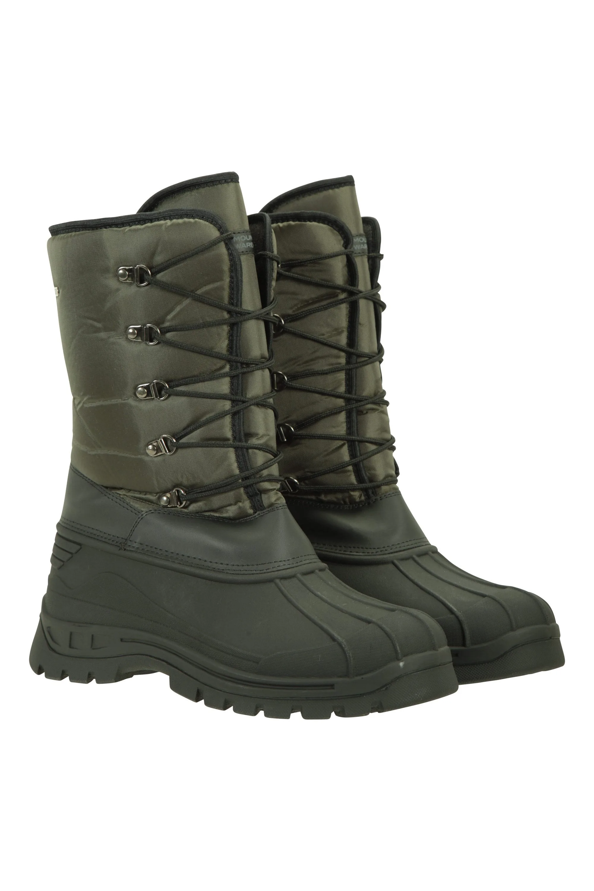 Plough Mens Snow Boots - Green - Green - Size: 10 - Mountain Warehouse - FashionsVida