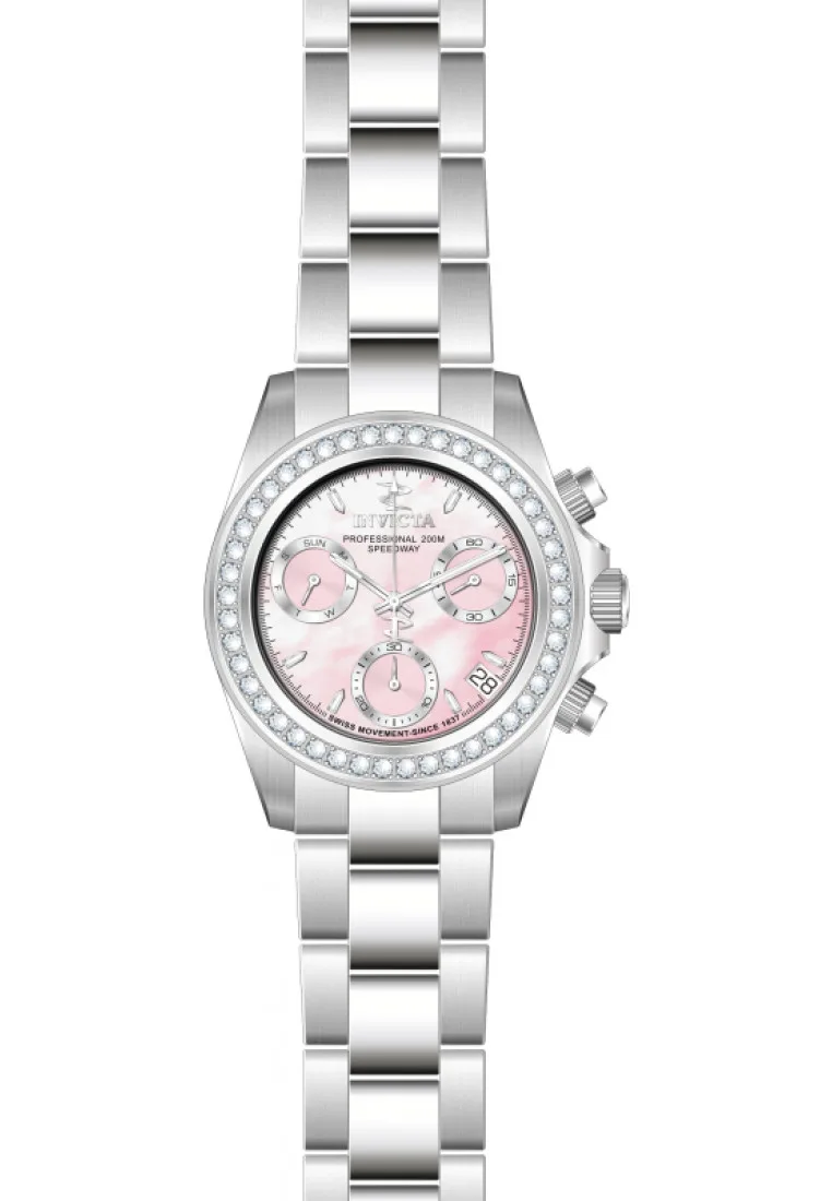 Womens In-51110 Ladies Elite Diamond Watch - Silver - One Size - Invicta - FashionsVida