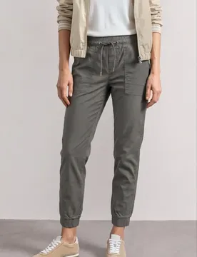 Slim Leg Hose in Papertouch-Qualität female Grau