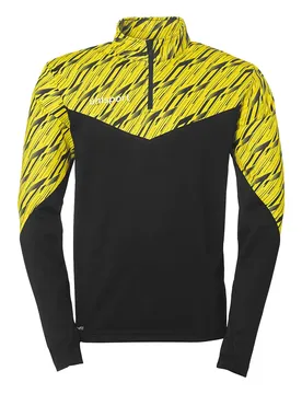 Sweat à Demi-zip Progressive 28 Black / Lime Yellow 3XL