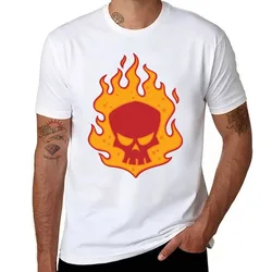 Flaming Skull T-Shirt t shirt man designer man t shirt luxury T-Shirt
