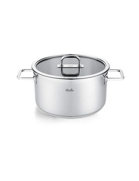 Kochtopf mit Glasdeckel VISEO PRO 24cm/5,7cm Edelstahl silber baby