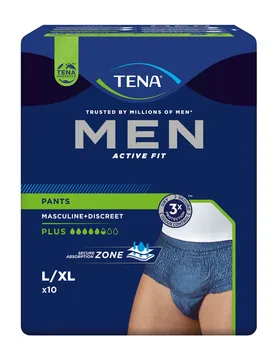 TENA Men Active Fit Pants L blau - TENA - FashionsVida