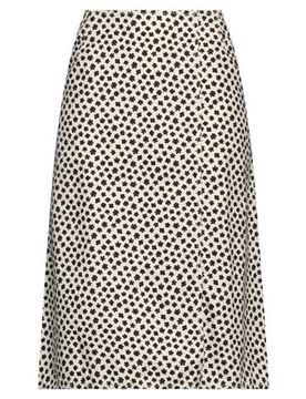 Midi-Rock Damen Elfenbein 34,36,38 Damen