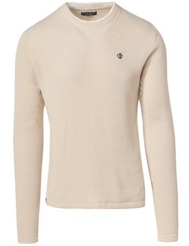 KOROSHI Jersey crema / negro