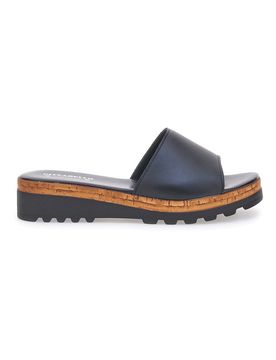 Ciabatte Nere con Platform Effetto Sughero Made in Italy 244870811 39