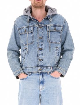 Giubbino in jeans AZZURRO L