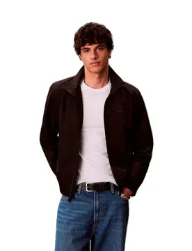 Giacca Stand Collar Windbreaker Black L
