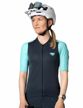 Maglia A Maniche Corte Ride Light Full Zip Blueberry Marine Blue - Dynafit - FashionsVida