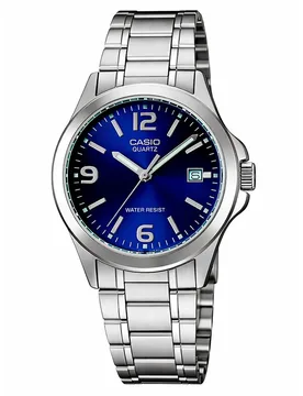 Orologio Mtp-1215a-2a 3.3mm 3atm Quartz Analogical Grey / Blue / Mineral One Size - Casio - FashionsVida