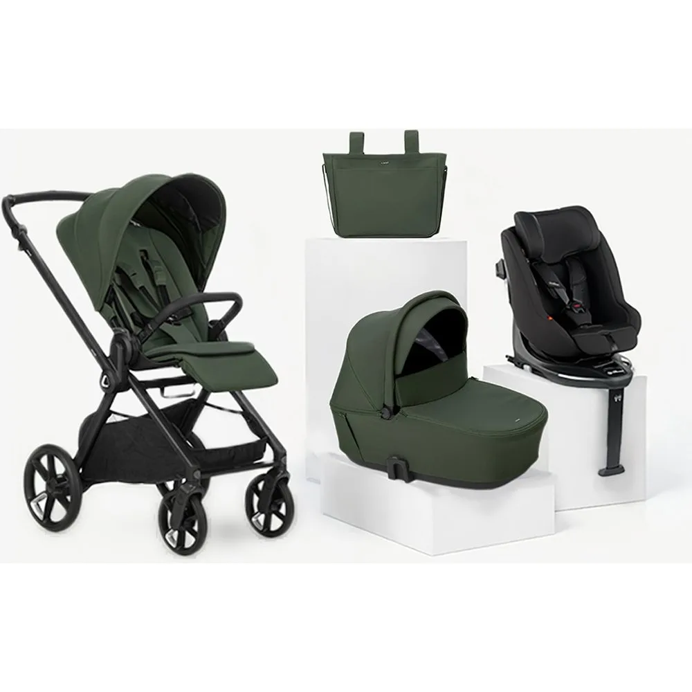 Trío Muum 5 verde + capazo Sleep + silla auto Kombifix negro - Jané - FashionsVida