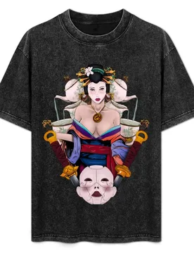 The Cricket and The Geisha T-Shirt Modern Style Print T-Shirt - Aliexpress - FashionsVida