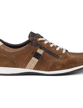 Zapatos de cordones de hombre fabricados en serraje - Fluchos - FashionsVida